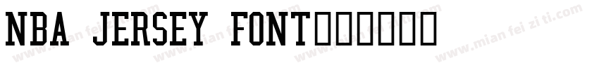 NBA Jersey Font字体转换